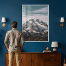 Alpine Mountain Landscape Wall Art Canvas Print, Snowy Peak by MyGreatCanvas | Canvas Wall Art Prints | Photo Prints & Wall Decor