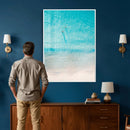 Aerial Turquoise Beach Wall Art Canvas Print – Minimal by MyGreatCanvas | Canvas Wall Art Prints | Photo Prints & Wall Decor