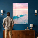 Sunset Surf Wall Art Canvas Print – Coastal Ocean by MyGreatCanvas | Canvas Wall Art Prints | Photo Prints & Wall Decor