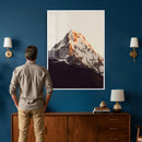 Golden Peak Mountain Wall Art Canvas Print, Minimal Alpine by MyGreatCanvas | Canvas Wall Art Prints | Photo Prints & Wall Decor