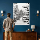 Winter Pine Forest Wall Art Canvas Print, Minimal Winter by MyGreatCanvas | Canvas Wall Art Prints | Photo Prints & Wall Decor