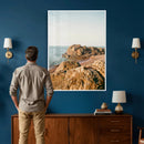 Rocky Coastline Wall Art Canvas Print, Minimal Coastal by MyGreatCanvas | Canvas Wall Art Prints | Photo Prints & Wall Decor