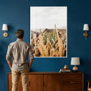 Minimal Desert Cactus Wall Art Canvas Print, Neutral by MyGreatCanvas | Canvas Wall Art Prints | Photo Prints & Wall Decor