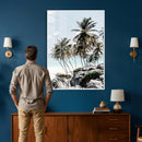 Tropical Trees Beach Wall Art Canvas Print, Coastal Ocean by MyGreatCanvas | Canvas Wall Art Prints | Photo Prints & Wall Decor