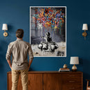 Banksy Inspired Boy Wall Art Canvas Print, Graffiti Balloon by MyGreatCanvas | Canvas Wall Art Prints | Photo Prints & Wall Decor