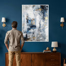 Blue Abstract Wall Art Canvas Print, Gold Black Modern by MyGreatCanvas | Canvas Wall Art Prints | Photo Prints & Wall Decor