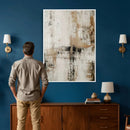 Neutral Abstract Wall Art Canvas Print, Beige Black Textured by MyGreatCanvas | Canvas Wall Art Prints | Photo Prints & Wall Decor