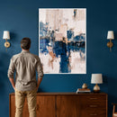 Abstract Navy Blue Wall Art Canvas Print by MyGreatCanvas | Canvas Wall Art Prints | Photo Prints & Wall Decor