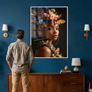 Butterfly Crown Gold Woman Portrait — Monarch Queen Canvas by MyGreatCanvas | Canvas Wall Art Prints | Photo Prints & Wall Decor