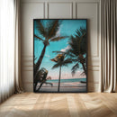 Palm Trees Wall Art Canvas Print – Framed Tropical Beach by MyGreatCanvas | Canvas Wall Art Prints | Photo Prints & Wall Decor