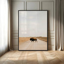 Bison Crossing Wall Art Canvas Print – Framed Western by MyGreatCanvas | Canvas Wall Art Prints | Photo Prints & Wall Decor