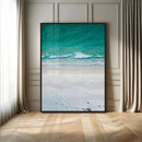 Turquoise Ocean Wall Art Canvas Print – White Sand Shore by MyGreatCanvas | Canvas Wall Art Prints | Photo Prints & Wall Decor