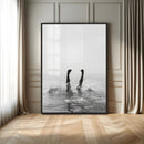 Black White Splash Wall Art – Framed Ocean Water Canvas by MyGreatCanvas | Canvas Wall Art Prints | Photo Prints & Wall Decor