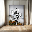 Personalized Street Sign Art Canvas Print by MyGreatCanvas | Canvas Wall Art Prints | Photo Prints & Wall Decor
