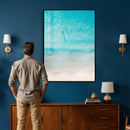 Aerial Turquoise Beach Wall Art Canvas Print – Minimal by MyGreatCanvas | Canvas Wall Art Prints | Photo Prints & Wall Decor