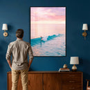Sunset Surf Wall Art Canvas Print – Coastal Ocean by MyGreatCanvas | Canvas Wall Art Prints | Photo Prints & Wall Decor