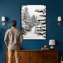 Winter Pine Forest Wall Art Canvas Print, Minimal Winter by MyGreatCanvas | Canvas Wall Art Prints | Photo Prints & Wall Decor