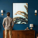 Palm Leaves Wall Art Canvas Print, Minimal Tropical Palm by MyGreatCanvas | Canvas Wall Art Prints | Photo Prints & Wall Decor