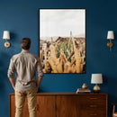 Minimal Desert Cactus Wall Art Canvas Print, Neutral by MyGreatCanvas | Canvas Wall Art Prints | Photo Prints & Wall Decor