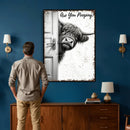 Funny Highland Cow Bathroom Wall Art Canvas Print, Are You by MyGreatCanvas | Canvas Wall Art Prints | Photo Prints & Wall Decor