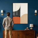 Geometric Abstract Wall Art Canvas Print, Orange Blue by MyGreatCanvas | Canvas Wall Art Prints | Photo Prints & Wall Decor
