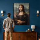 Funny Bathroom Canvas Wall Art Print, Mona Lisa Clothespin by MyGreatCanvas | Canvas Wall Art Prints | Photo Prints & Wall Decor
