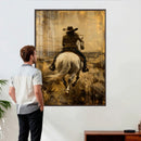 Western Cowgirl Wall Art Canvas Print by MyGreatCanvas | Canvas Wall Art Prints | Photo Prints & Wall Decor