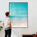 Aerial Turquoise Beach Wall Art Canvas Print – Minimal by MyGreatCanvas | Canvas Wall Art Prints | Photo Prints & Wall Decor