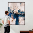 Abstract Navy Blue Wall Art Canvas Print by MyGreatCanvas | Canvas Wall Art Prints | Photo Prints & Wall Decor