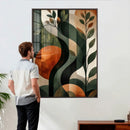 Abstract Green Flowers Wall Art Canvas Print by MyGreatCanvas | Canvas Wall Art Prints | Photo Prints & Wall Decor