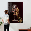 Black Woman Holding Elegant Wine Glass Art, Black Girl Art, by MyGreatCanvas | Canvas Wall Art Prints | Photo Prints & Wall Decor