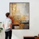 Gold Abstract Canvas Wall Art, Luxury Textured Style Gold by MyGreatCanvas | Canvas Wall Art Prints | Photo Prints & Wall Decor