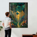 Gustav Klimt Style Forest Canvas Wall Art, Golden Forest by MyGreatCanvas | Canvas Wall Art Prints | Photo Prints & Wall Decor
