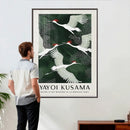 Yayoi Kusama Crane Bird Wall Art Canvas Print, Japanese by MyGreatCanvas | Canvas Wall Art Prints | Photo Prints & Wall Decor