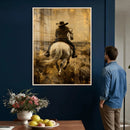 Western Cowgirl Wall Art Canvas Print by MyGreatCanvas | Canvas Wall Art Prints | Photo Prints & Wall Decor