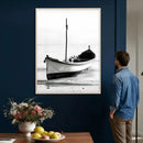 Minimal Boat Wall Art Canvas Print – Black and White Coastal by MyGreatCanvas | Canvas Wall Art Prints | Photo Prints & Wall Decor