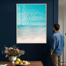 Aerial Turquoise Beach Wall Art Canvas Print – Minimal by MyGreatCanvas | Canvas Wall Art Prints | Photo Prints & Wall Decor