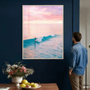 Sunset Surf Wall Art Canvas Print – Coastal Ocean by MyGreatCanvas | Canvas Wall Art Prints | Photo Prints & Wall Decor