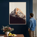 Golden Peak Mountain Wall Art Canvas Print, Minimal Alpine by MyGreatCanvas | Canvas Wall Art Prints | Photo Prints & Wall Decor