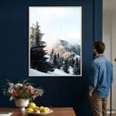 Snowy Mountain Forest Wall Art Canvas Print, Winter Pine by MyGreatCanvas | Canvas Wall Art Prints | Photo Prints & Wall Decor