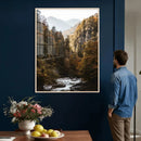 Autumn Forest Mountain Wall Art Canvas Print, Nature by MyGreatCanvas | Canvas Wall Art Prints | Photo Prints & Wall Decor