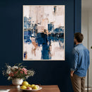 Abstract Navy Blue Wall Art Canvas Print by MyGreatCanvas | Canvas Wall Art Prints | Photo Prints & Wall Decor