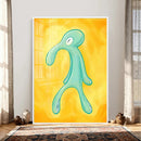 Squidward Tentacles Wall Art Canvas Print – Bold and Brash by MyGreatCanvas | Canvas Wall Art Prints | Photo Prints & Wall Decor