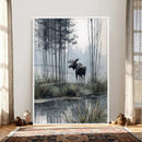 Abstract Moose Wall Art Canvas Print – Wildlife Nature by MyGreatCanvas | Canvas Wall Art Prints | Photo Prints & Wall Decor