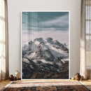 Alpine Mountain Landscape Wall Art Canvas Print, Snowy Peak by MyGreatCanvas | Canvas Wall Art Prints | Photo Prints & Wall Decor
