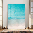 Aerial Turquoise Beach Wall Art Canvas Print – Minimal by MyGreatCanvas | Canvas Wall Art Prints | Photo Prints & Wall Decor