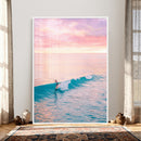 Sunset Surf Wall Art Canvas Print – Coastal Ocean by MyGreatCanvas | Canvas Wall Art Prints | Photo Prints & Wall Decor