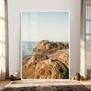 Rocky Coastline Wall Art Canvas Print, Minimal Coastal by MyGreatCanvas | Canvas Wall Art Prints | Photo Prints & Wall Decor