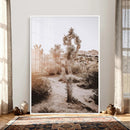 Joshua Tree Desert Wall Art Canvas Print, Minimal Southwest by MyGreatCanvas | Canvas Wall Art Prints | Photo Prints & Wall Decor