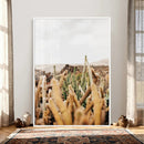 Minimal Desert Cactus Wall Art Canvas Print, Neutral by MyGreatCanvas | Canvas Wall Art Prints | Photo Prints & Wall Decor